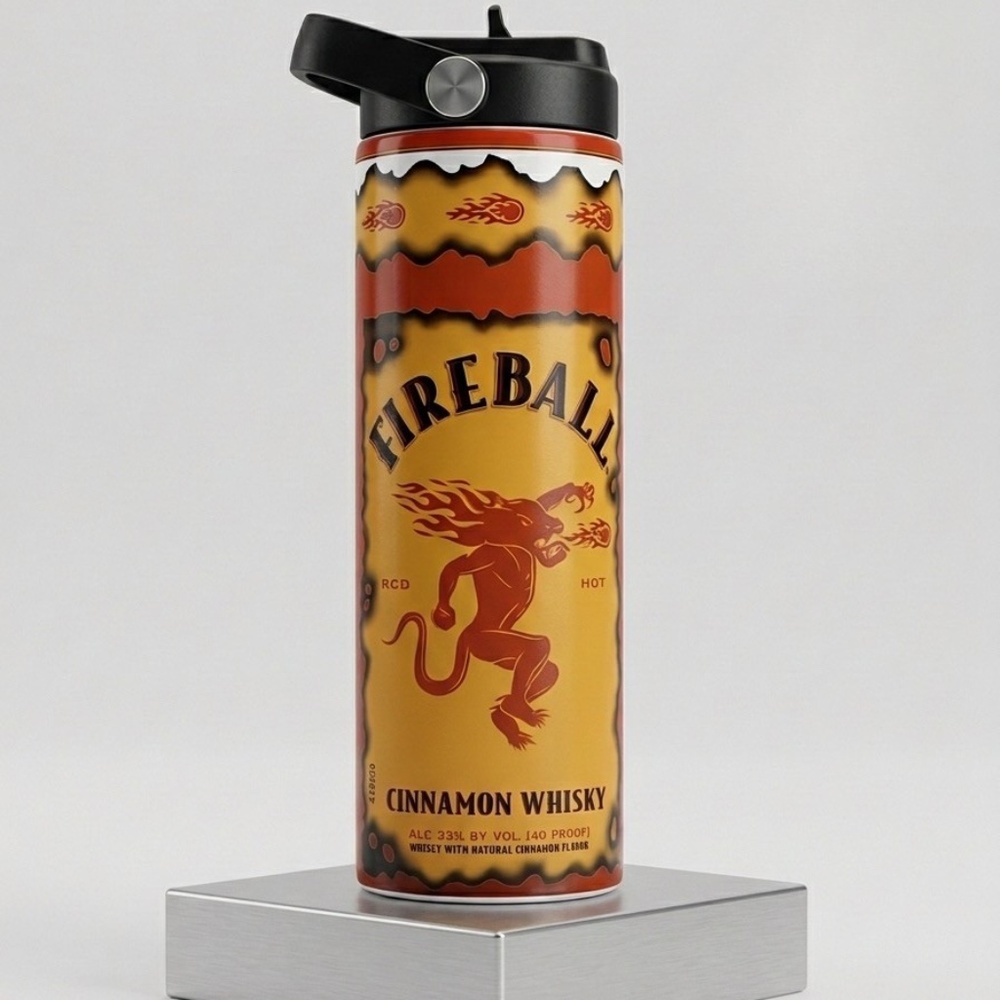 Fireball Cinnamon Whisky Inspired 20oz Skinny Tumbler